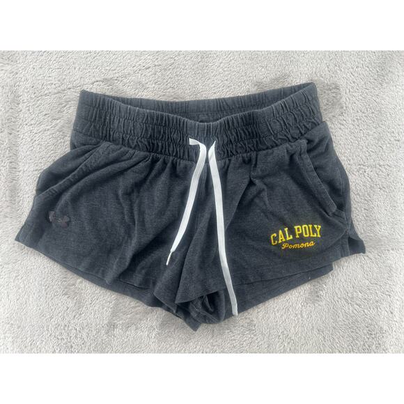 Under Armour Cal Poly Pomona Women’s Sweat Shorts Gray Size SM/P/CH - Picture 2 of 4
